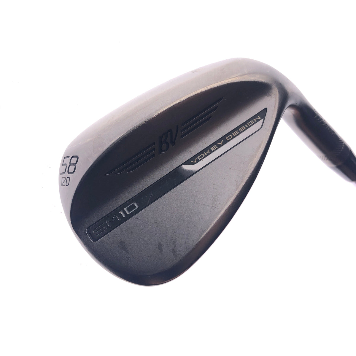Used Titleist Vokey SM10 Nickel Lob Wedge / 58.0 Degrees / X-Stiff Flex