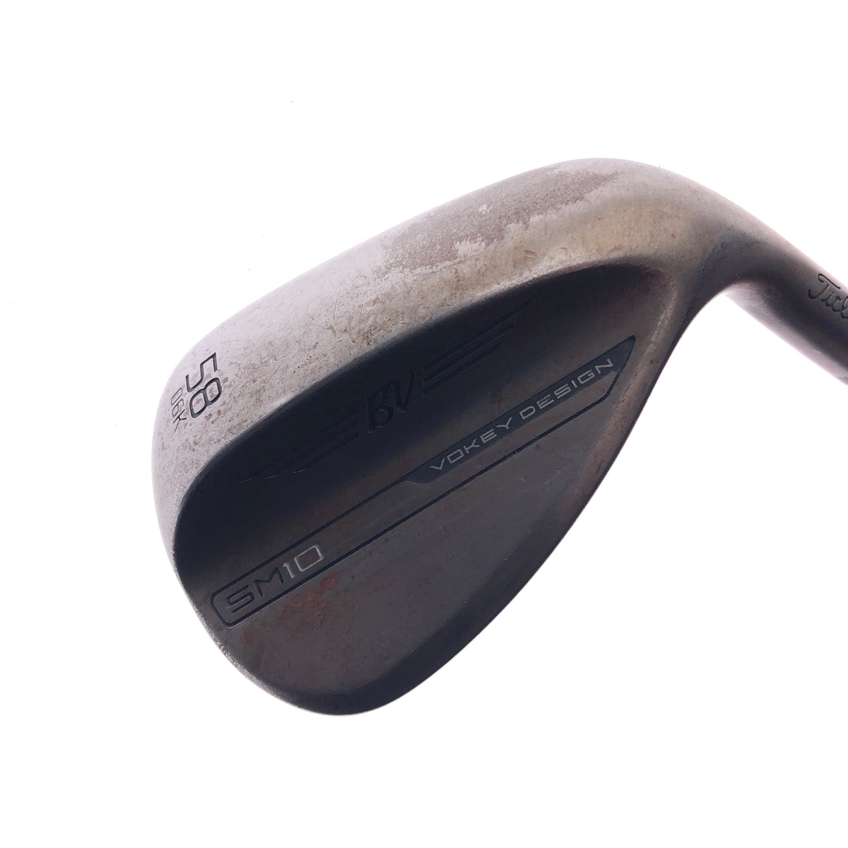 Used Titleist Vokey SM10 Raw Lob Wedge / 58.0 Degrees / Stiff Flex