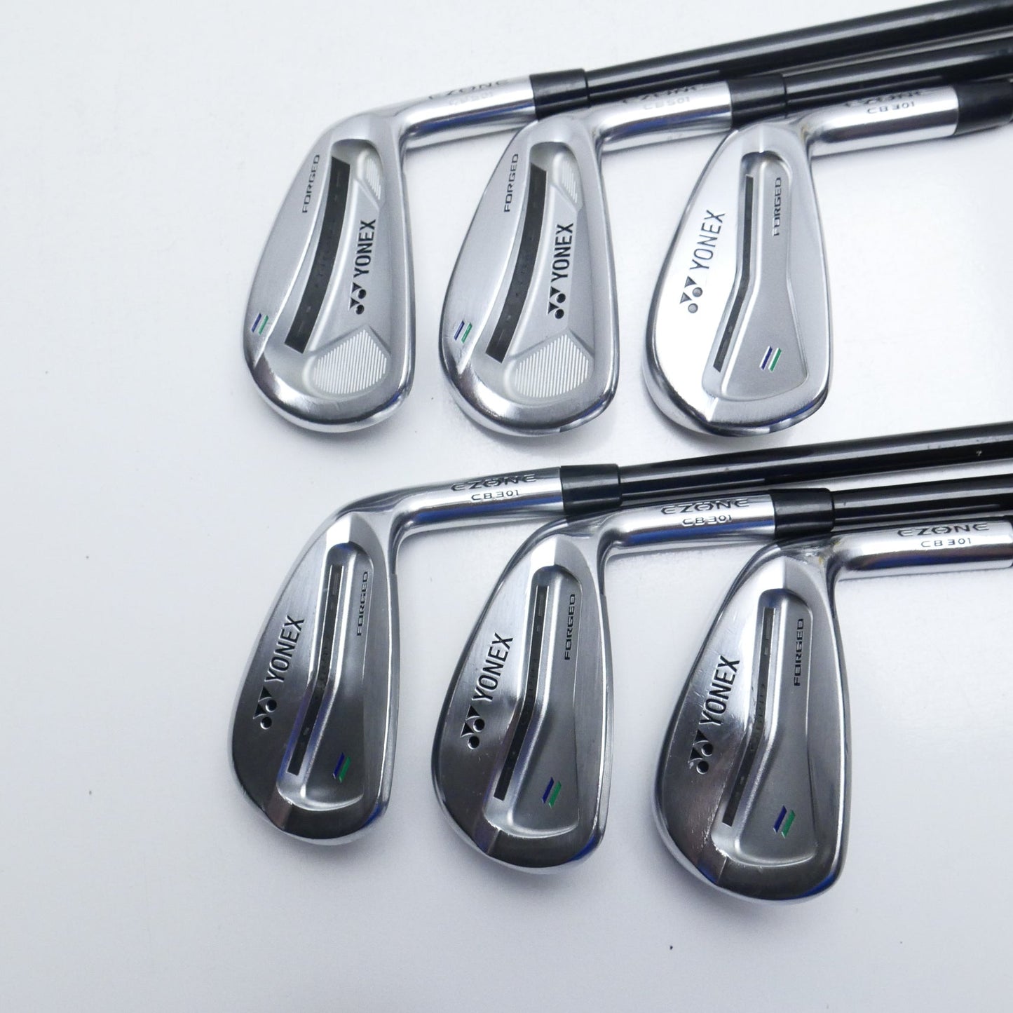 Used Yonex EZONE Forged CB 301 & 501 Combo Iron Set / 5 - PW / TX Flex