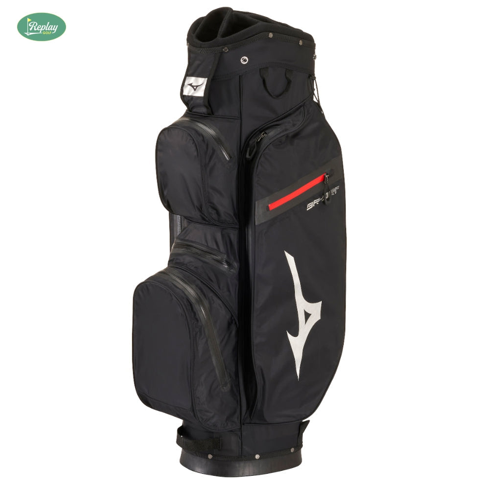 NEW Mizuno BR-DRI Waterproof 2021 Black/Silver Cart Bag