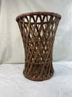 Vintage Umbrella Cane Basket Rattan